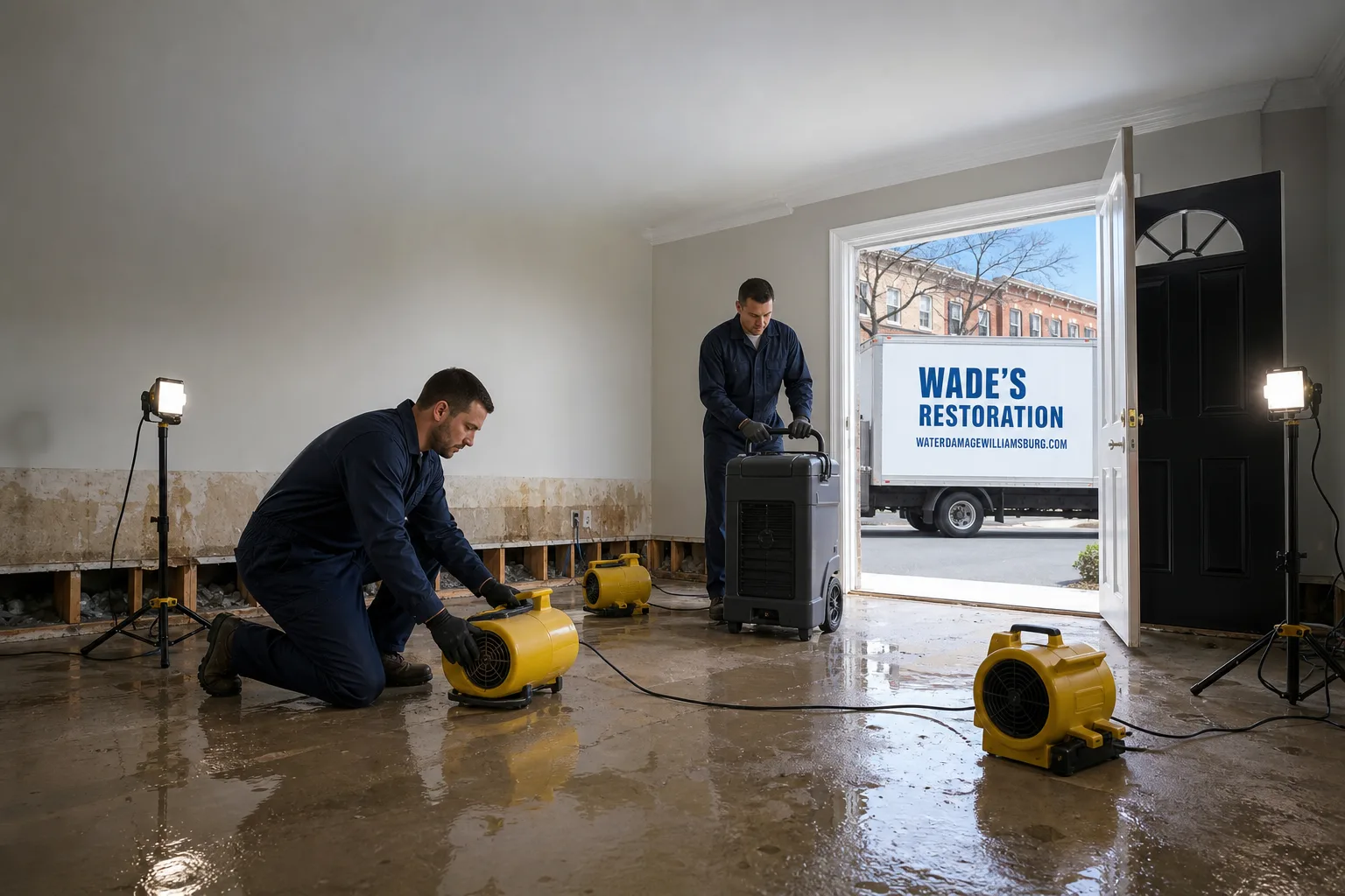 Wade's Restoration damage restoration team